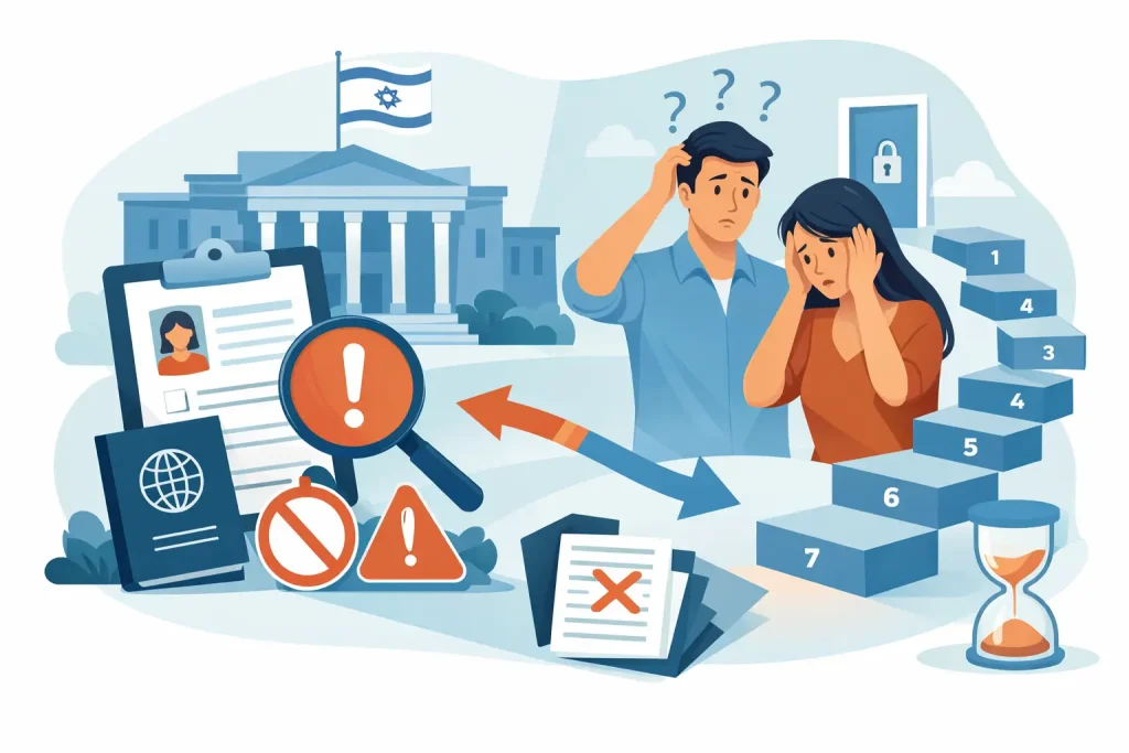 5 טעויות בהליך מול משרד הפנים ואיך להימנע מהן