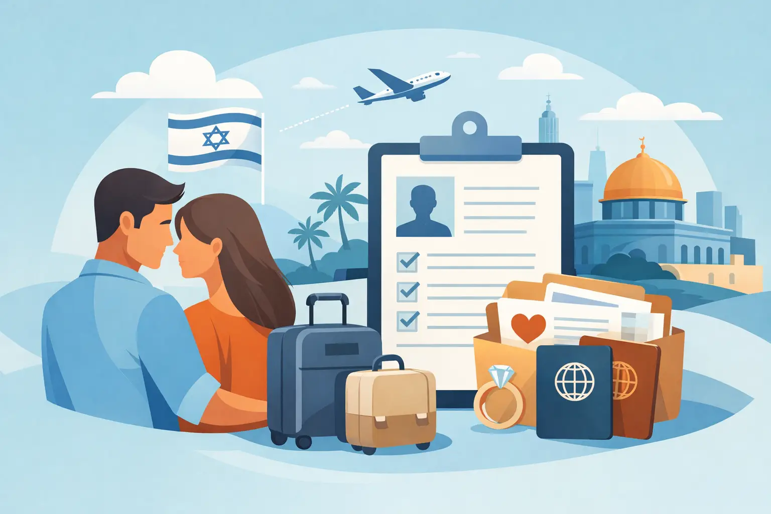 הגירה לישראל דרך זוגיות: כך בונים תיק נכון