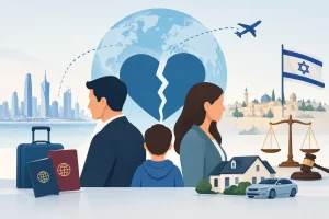 גירושין בינלאומיים בישראל כשיש מעמד, ילדים ורכוש